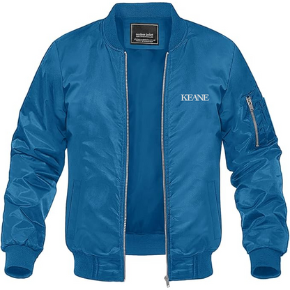 Men's Keane Lightweight Bomber Jacket Windbreaker Softshell Varsity Jacket Coat