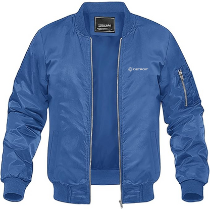 Men's Detroit Diesel Logo Lightweight Bomber Jacket Windbreaker Softshell Varsity Jacket Coat