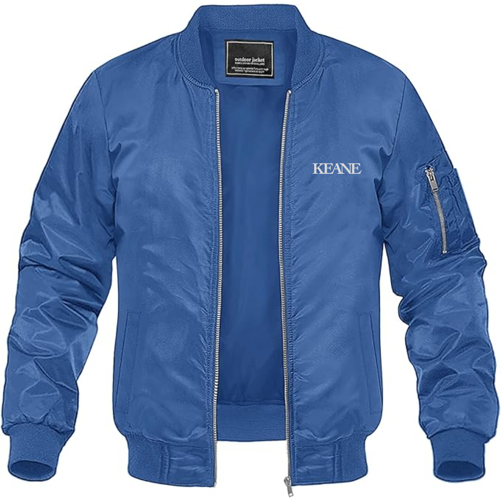 Men's Keane Lightweight Bomber Jacket Windbreaker Softshell Varsity Jacket Coat
