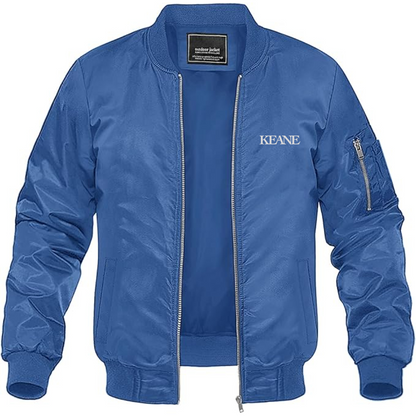 Men's Keane Lightweight Bomber Jacket Windbreaker Softshell Varsity Jacket Coat