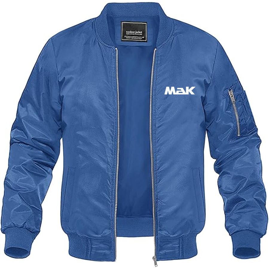 Men's Maschinenbau Kiel Logo Lightweight Bomber Jacket Windbreaker Softshell Varsity Jacket Coat