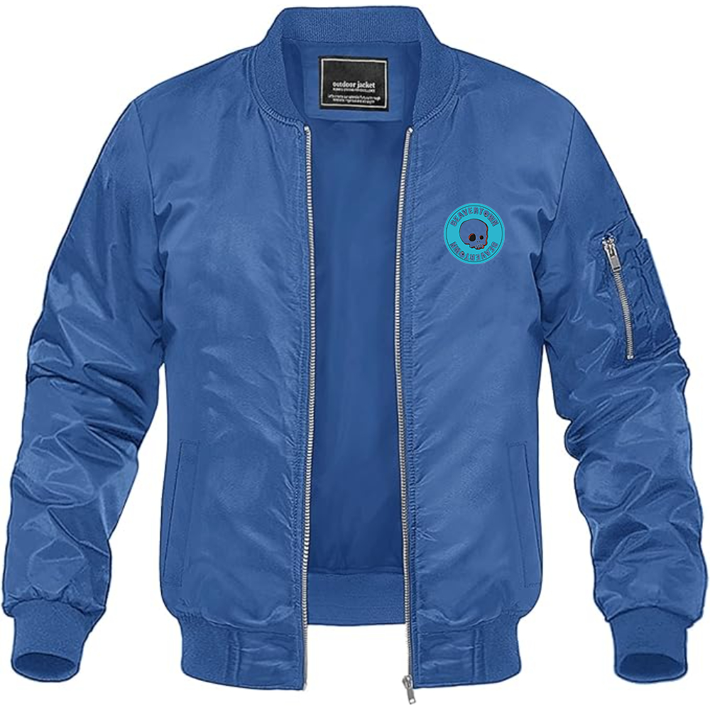 Men's Beavertown Brewery Logo Lightweight Bomber Jacket Windbreaker Softshell Varsity Jacket Coat