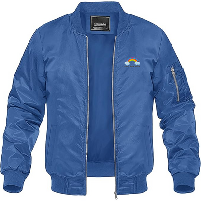 Men's Ça va bien aller Lightweight Bomber Jacket Windbreaker Softshell Varsity Jacket Coat