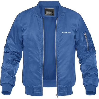 Men's Cenntro Logo Lightweight Bomber Jacket Windbreaker Softshell Varsity Jacket Coat