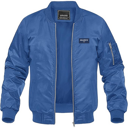 Men's Dolomite Logo Lightweight Bomber Jacket Windbreaker Softshell Varsity Jacket Coat