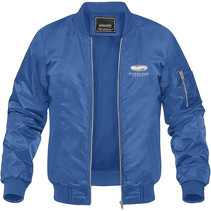 Men's Sterling Trucks  Logo Lightweight Bomber Jacket Windbreaker Softshell Varsity Jacket Coat