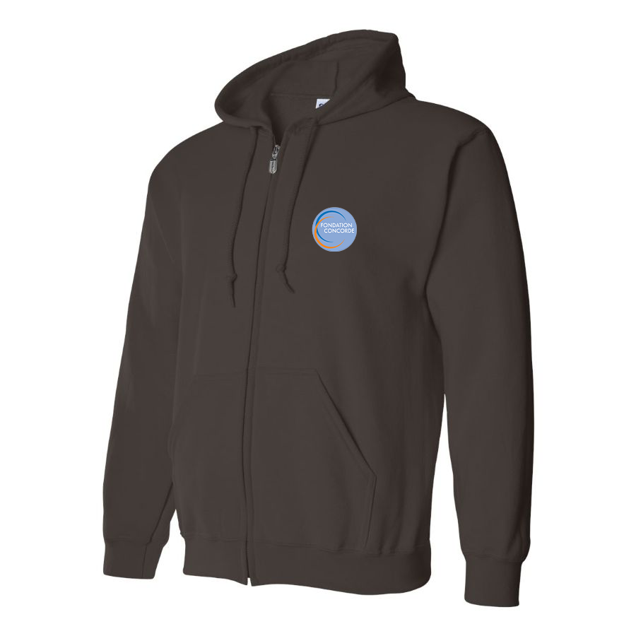 Men's Fondation Concorde Logo Zipper Hoodie