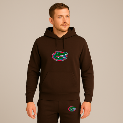Men's Florida Gators Logo Hoodie Joggers Set