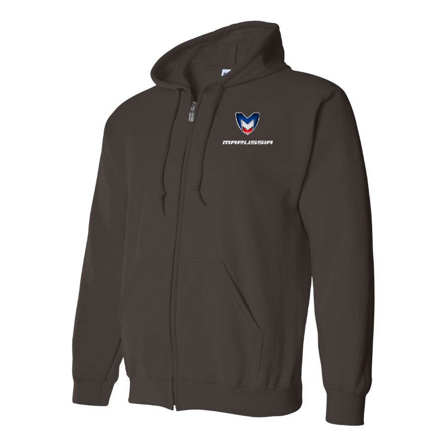 Men's Marussia Motors Logo Zipper Hoodie