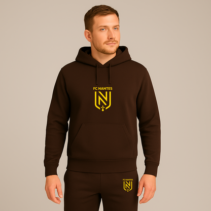 Men's FC Nantes Soccer Logo Hoodie Joggers Set