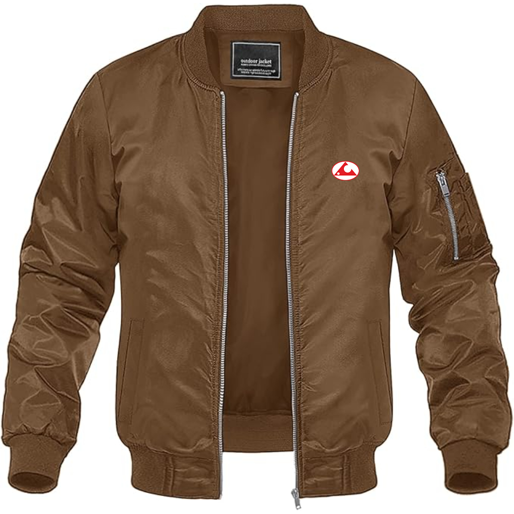 Men's ChangFeng Logo Lightweight Bomber Jacket Windbreaker Softshell Varsity Jacket Coat