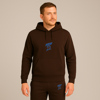 Men's Houston Baptist Huskies Logo Hoodie Joggers Set