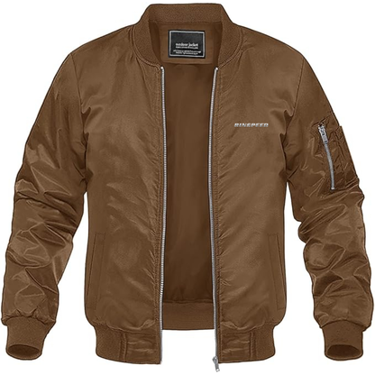 Men's Rinspeed Logo Lightweight Bomber Jacket Windbreaker Softshell Varsity Jacket Coat