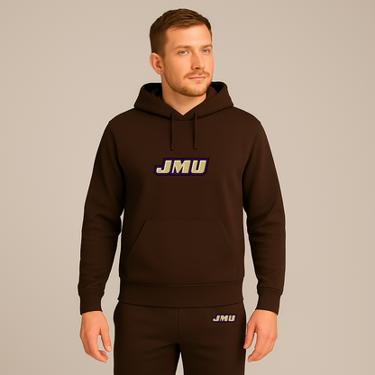 Men's James Madison Dukes Logo Hoodie Joggers Set