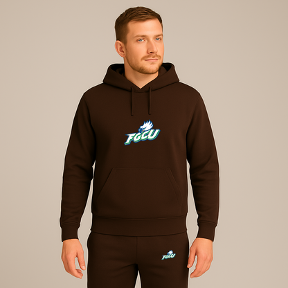 Men's Florida Gulf Coast Eagles Logo Hoodie Joggers Set