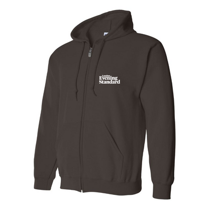 Men's London Evening Standard Logo Zipper Hoodie