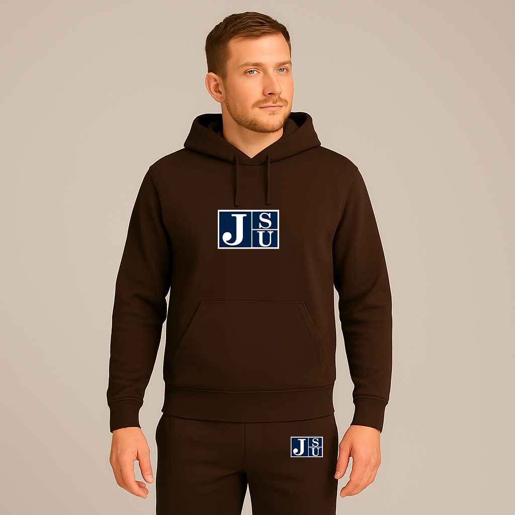 Men's Jackson State Tigers Logo Hoodie Joggers Set