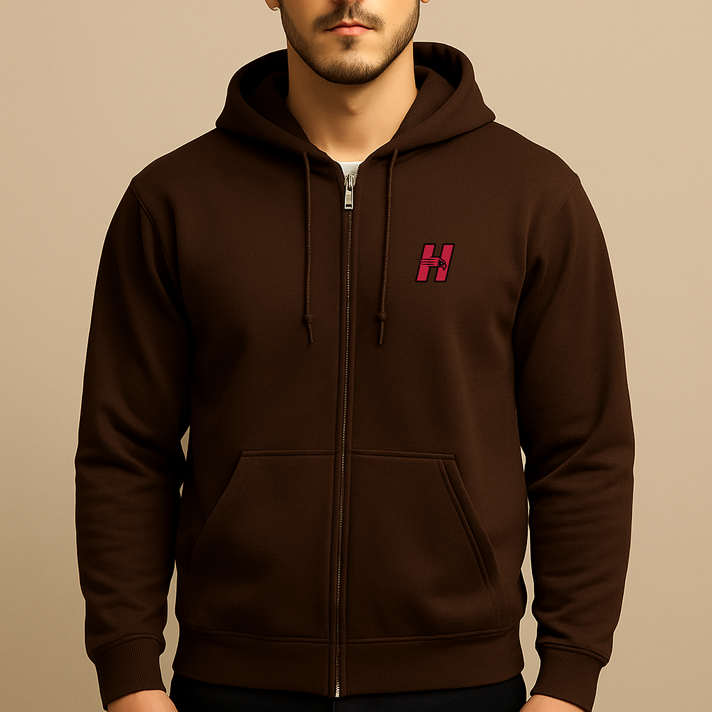 Men's Hartford Hawks Logo Zipper Hoodie
