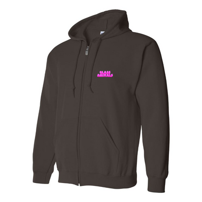 Men's Glass Animals Logo Zipper Hoodie