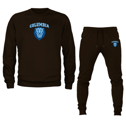 Men's   Columbia Lions Crewneck Sweatshirt Joggers Suit