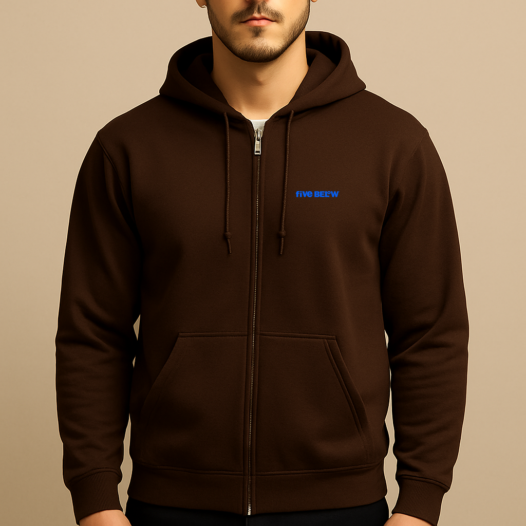 Men's Five Below Logo Zipper Hoodie