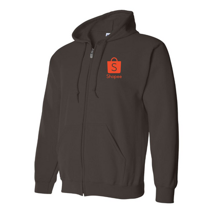 Men's Shopee Logo Zipper Hoodie