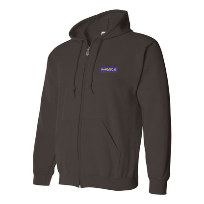 Men's Merck KGaA Logo  Zipper Hoodie