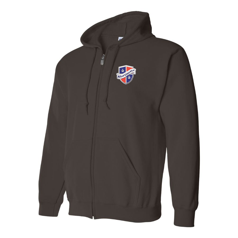 Men's Marquette Logo Zipper Hoodie