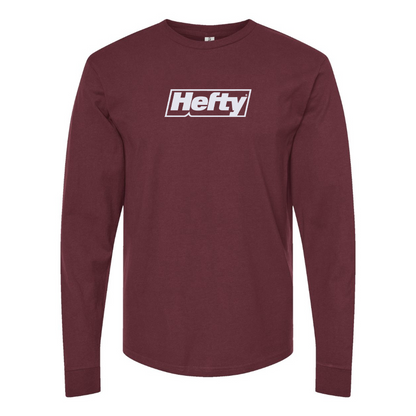 Men's Hefty Logo Cotton Long Sleeve T-Shirt