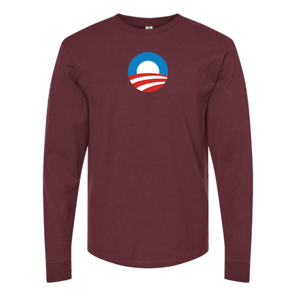 Men's Obama Logo Long Sleeve T-Shirt