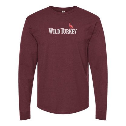 Men's Wild Turkey Logo Cotton Long Sleeve T-Shirt