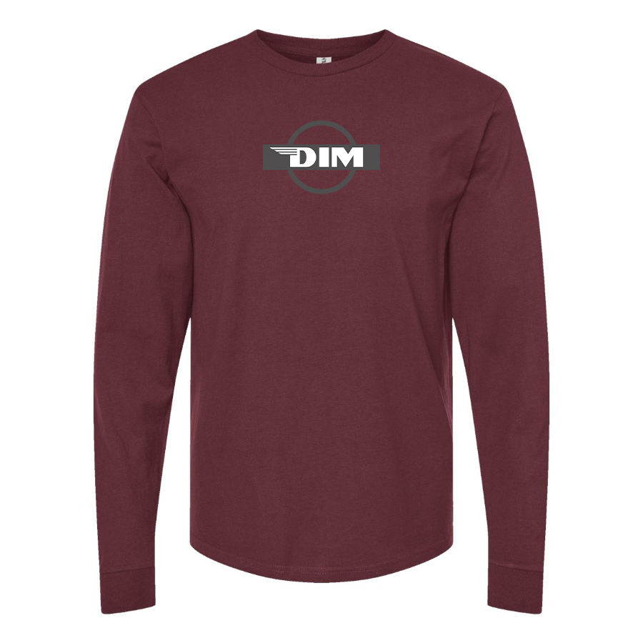 Men's DIM Motor Logo Cotton Long Sleeve T-Shirt