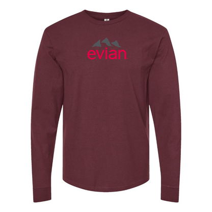 Men's Evian Logo Long Sleeve T-Shirt