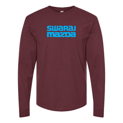 Men's Swaraj Mazda Logo Cotton Long Sleeve T-Shirt
