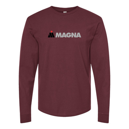 Men's Magna Steyr Logo Cotton Long Sleeve T-Shirt