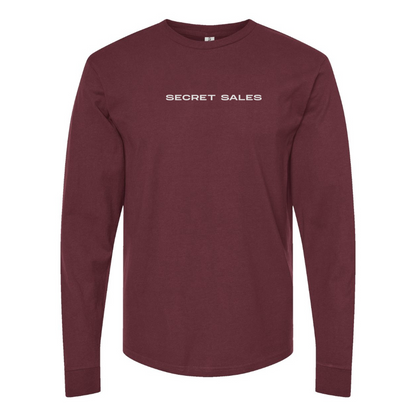 Men's Secret Sales Logo Cotton Long Sleeve T-Shirt