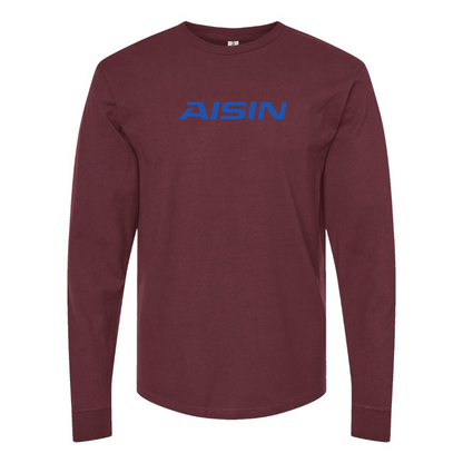 Men's Aisin Logo Cotton Long Sleeve T-Shirt