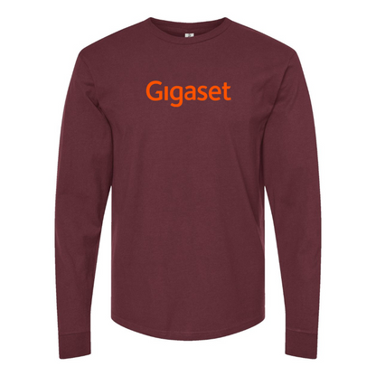 Men's Gigaset Logo Cotton Long Sleeve T-Shirt
