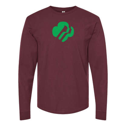 Men's Girl Scouts Logo Cotton Long Sleeve T-Shirt