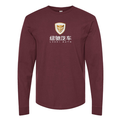 Men's Lvchi Logo Cotton Long Sleeve T-Shirt