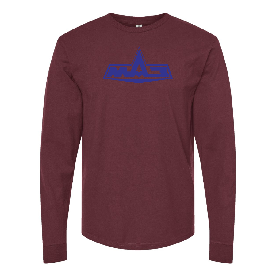 Men's MAZ Logo Cotton Long Sleeve T-Shirt