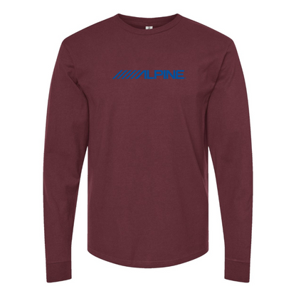 Men's Alpine Logo Cotton Long Sleeve T-Shirt