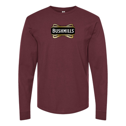Men's Bushmills Logo Cotton Long Sleeve T-Shirt