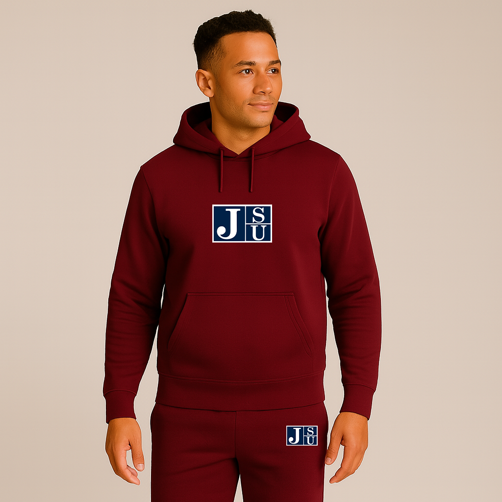 Men's Jackson State Tigers Logo Hoodie Joggers Set