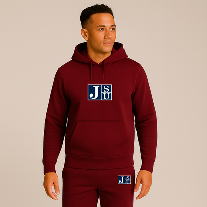 Men's Jackson State Tigers Logo Hoodie Joggers Set