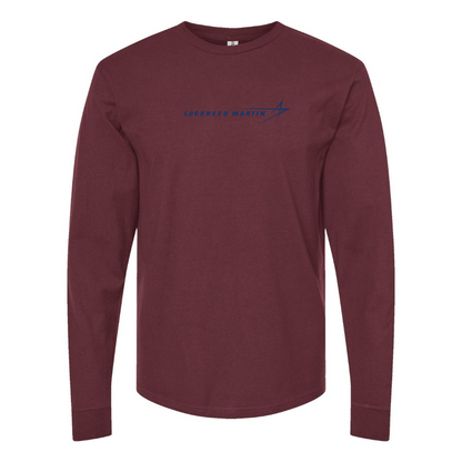 Men's  Lockheed Martin  Logo Cotton Long Sleeve T-Shirt