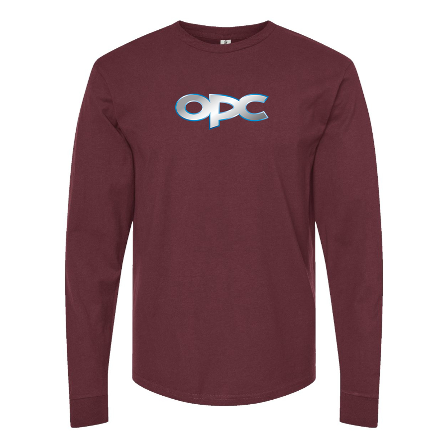 Men's Opel Performance Center Logo Cotton Long Sleeve T-Shirt