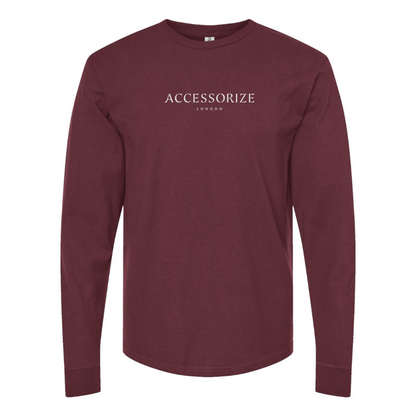 Men's Accessorize Logo Cotton Long Sleeve T-Shirt