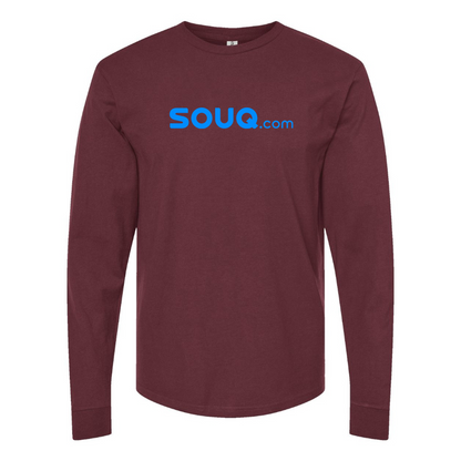 Men's Souq.com Logo Cotton Long Sleeve T-Shirt