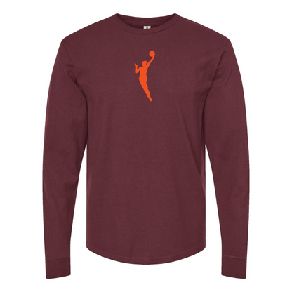 Men's WNBA Symbol Logo Cotton Long Sleeve T-Shirt